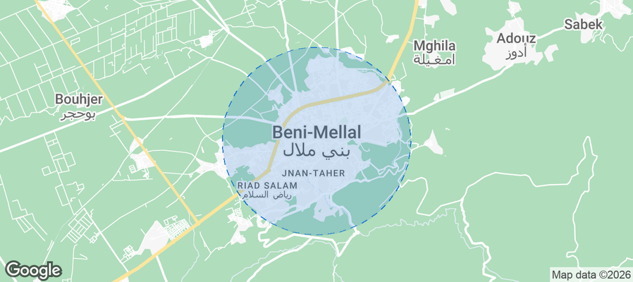 Béni Mellal Airbnb map